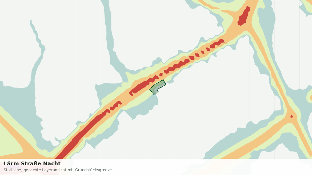 Statische Kartenansicht: Lärm Straße Nacht