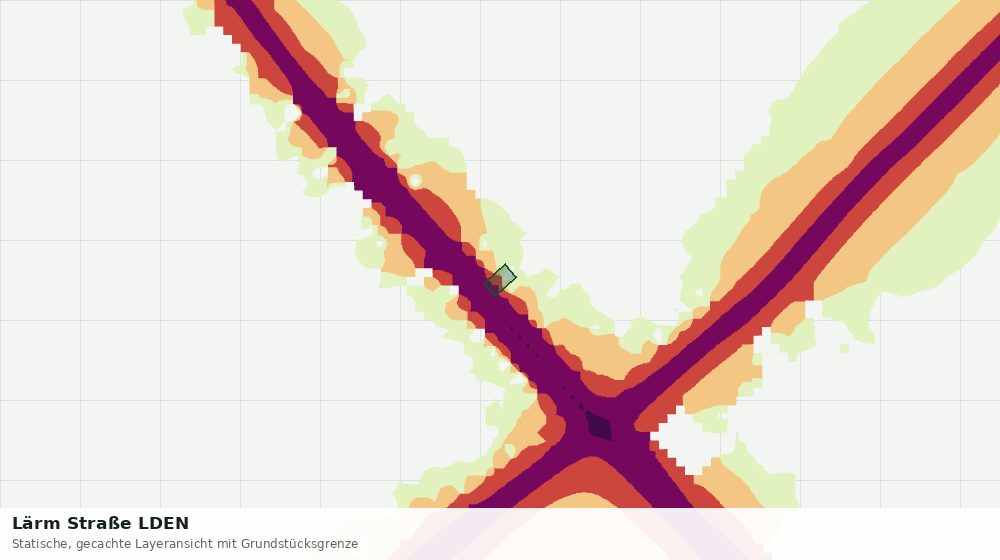 Statische Kartenansicht: Lärm Straße LDEN