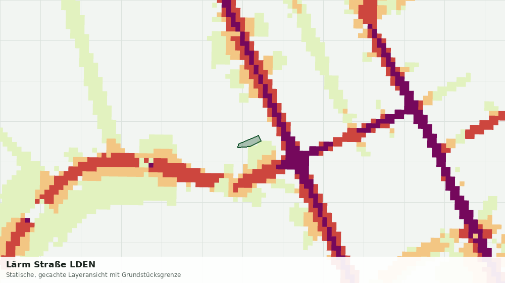 Statische Kartenansicht: Lärm Straße LDEN