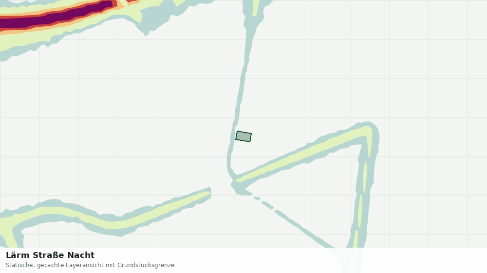 Statische Kartenansicht: Lärm Straße Nacht