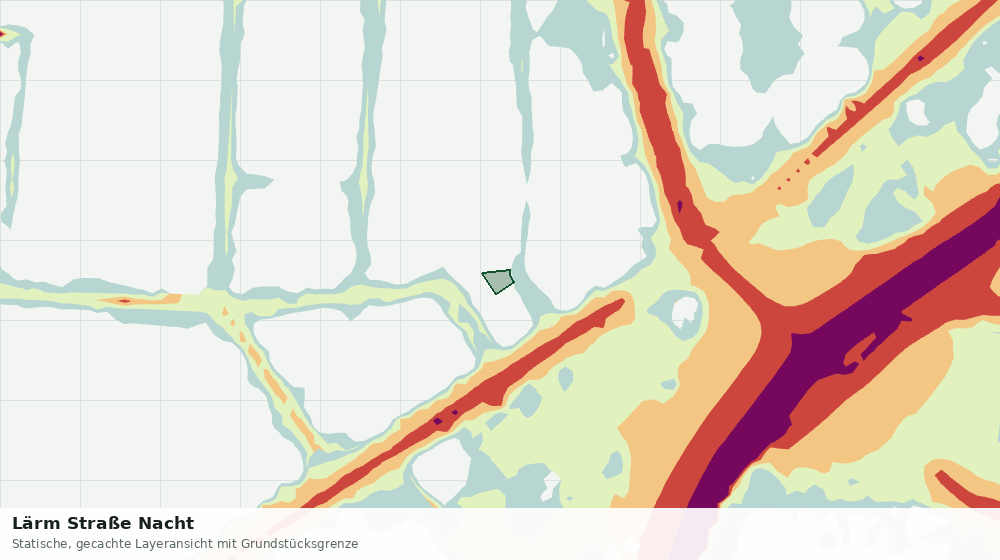 Statische Kartenansicht: Lärm Straße Nacht