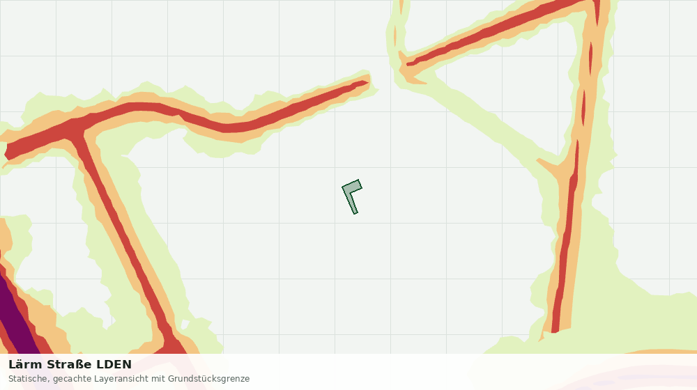 Statische Kartenansicht: Lärm Straße LDEN