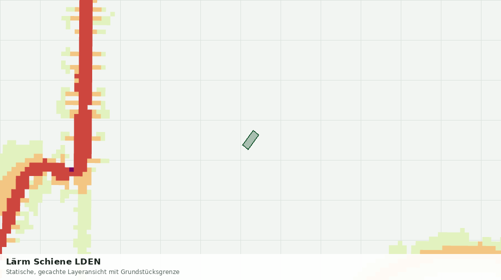 Statische Kartenansicht: Lärm Schiene LDEN