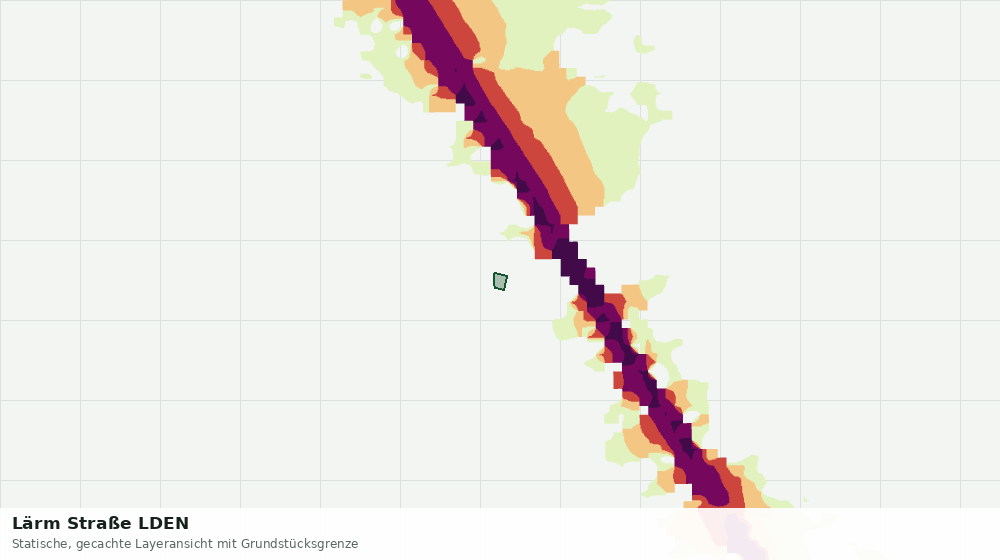 Statische Kartenansicht: Lärm Straße LDEN