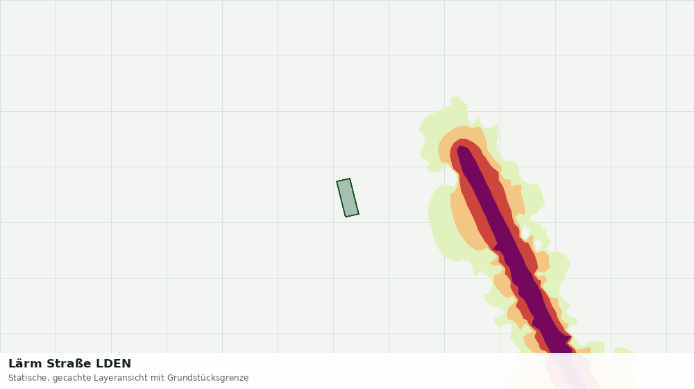 Statische Kartenansicht: Lärm Straße LDEN