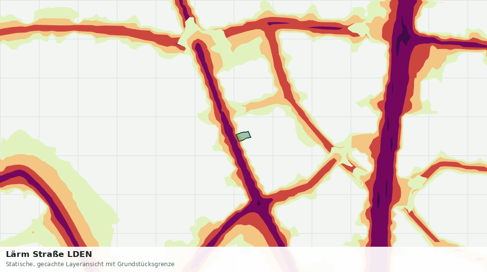 Statische Kartenansicht: Lärm Straße LDEN