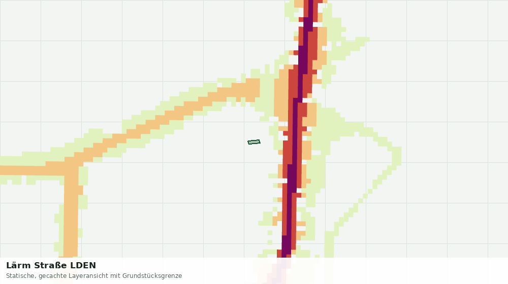 Statische Kartenansicht: Lärm Straße LDEN