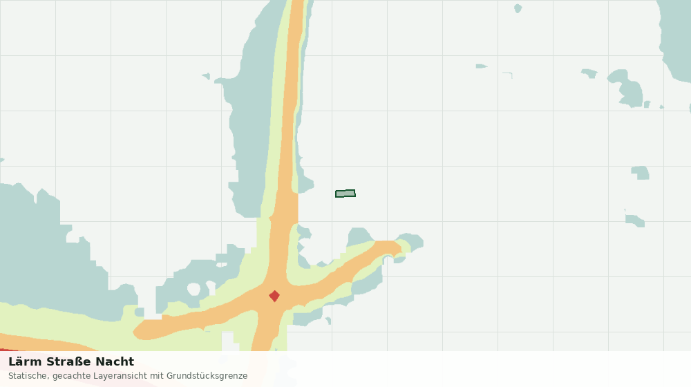 Statische Kartenansicht: Lärm Straße Nacht