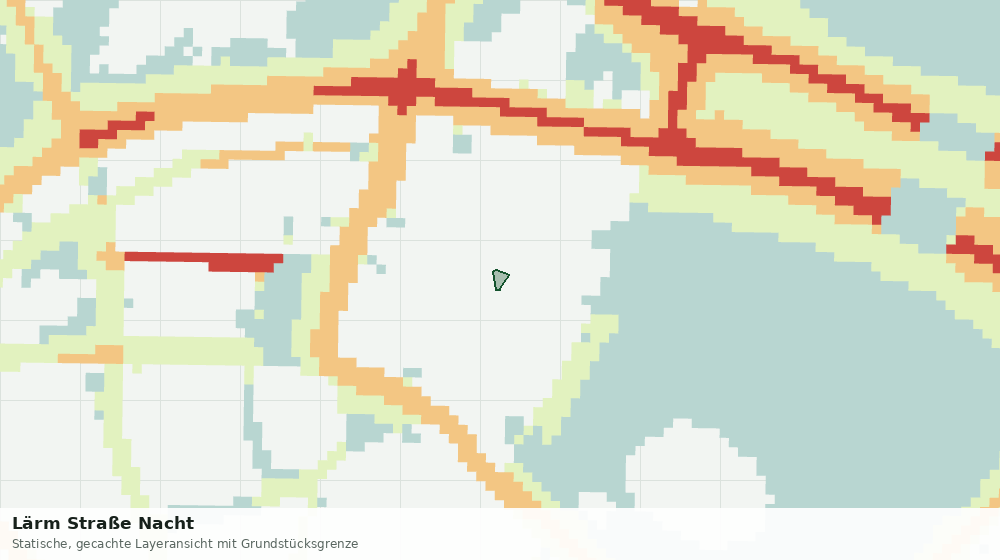 Statische Kartenansicht: Lärm Straße Nacht