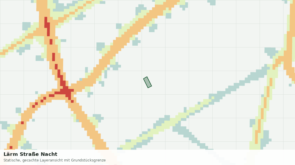 Statische Kartenansicht: Lärm Straße Nacht