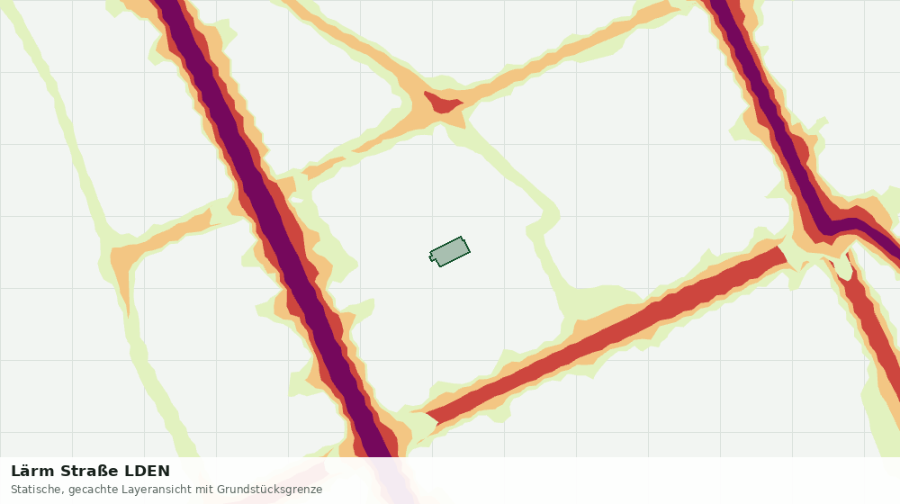 Statische Kartenansicht: Lärm Straße LDEN