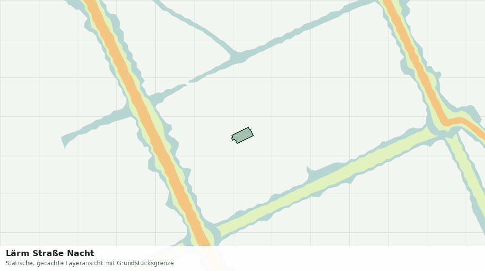 Statische Kartenansicht: Lärm Straße Nacht