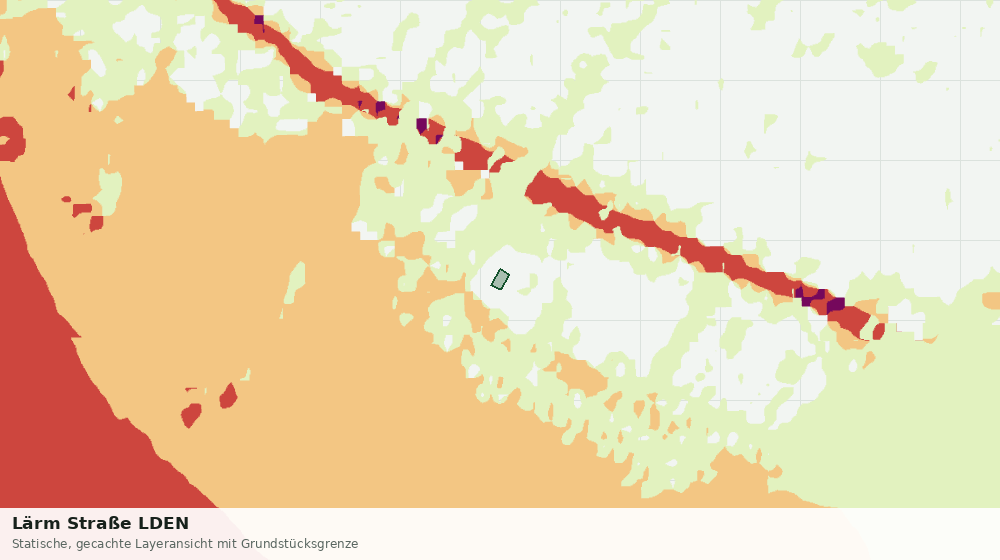 Statische Kartenansicht: Lärm Straße LDEN