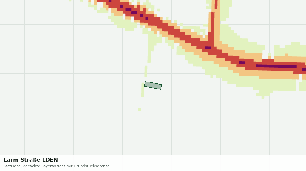 Statische Kartenansicht: Lärm Straße LDEN