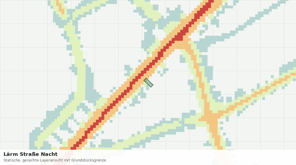Statische Kartenansicht: Lärm Straße Nacht