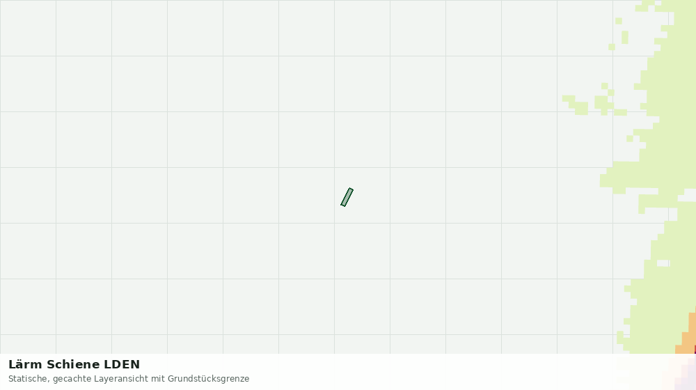 Statische Kartenansicht: Lärm Schiene LDEN
