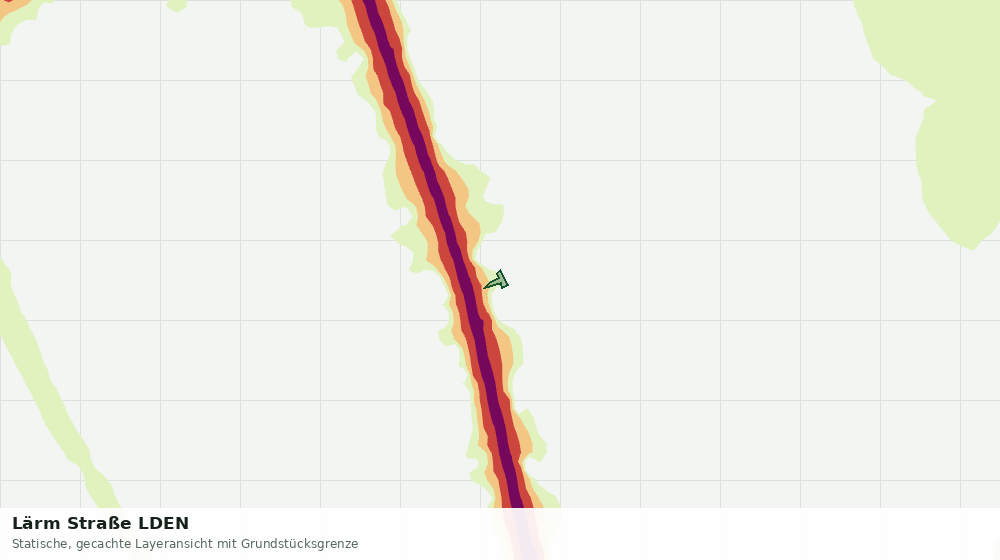 Statische Kartenansicht: Lärm Straße LDEN