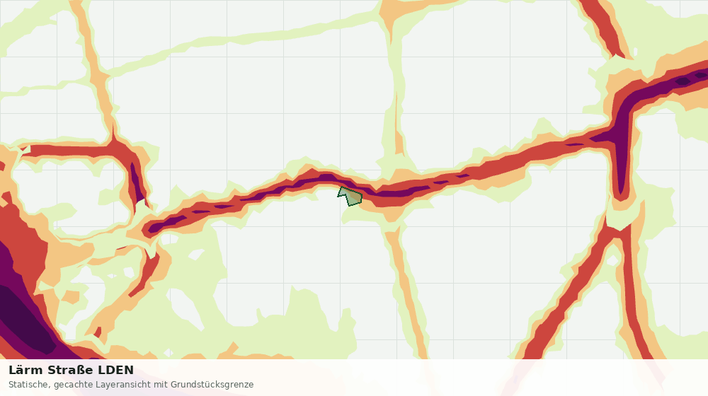 Statische Kartenansicht: Lärm Straße LDEN