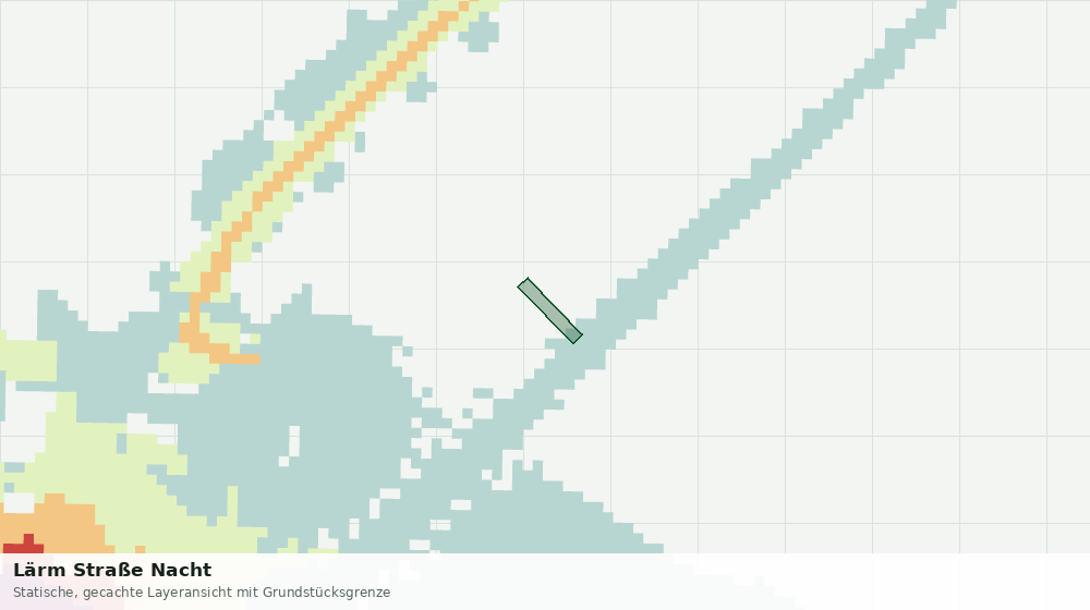 Statische Kartenansicht: Lärm Straße Nacht