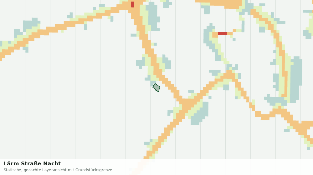 Statische Kartenansicht: Lärm Straße Nacht