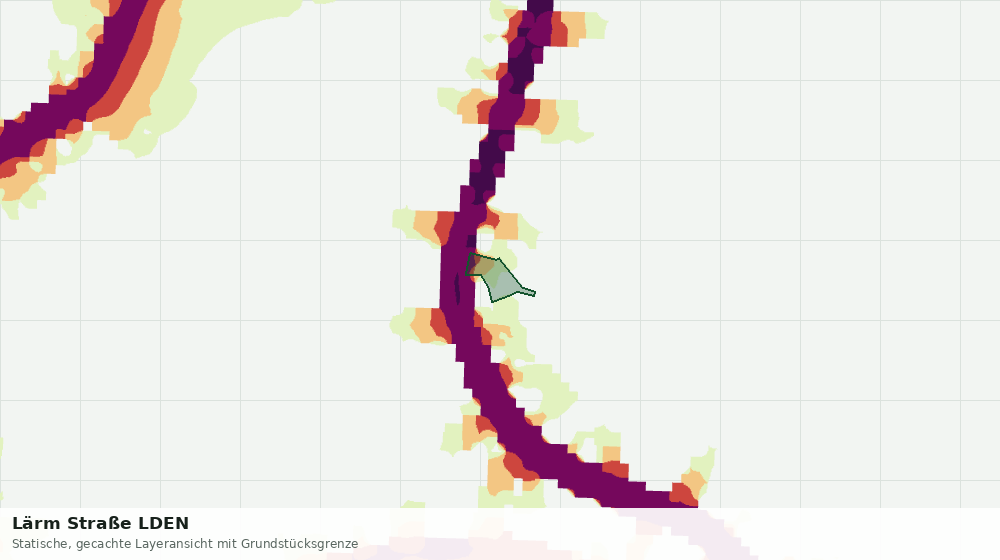 Statische Kartenansicht: Lärm Straße LDEN