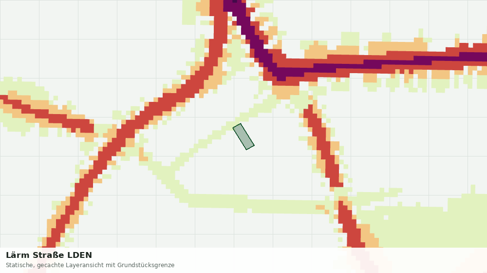 Statische Kartenansicht: Lärm Straße LDEN