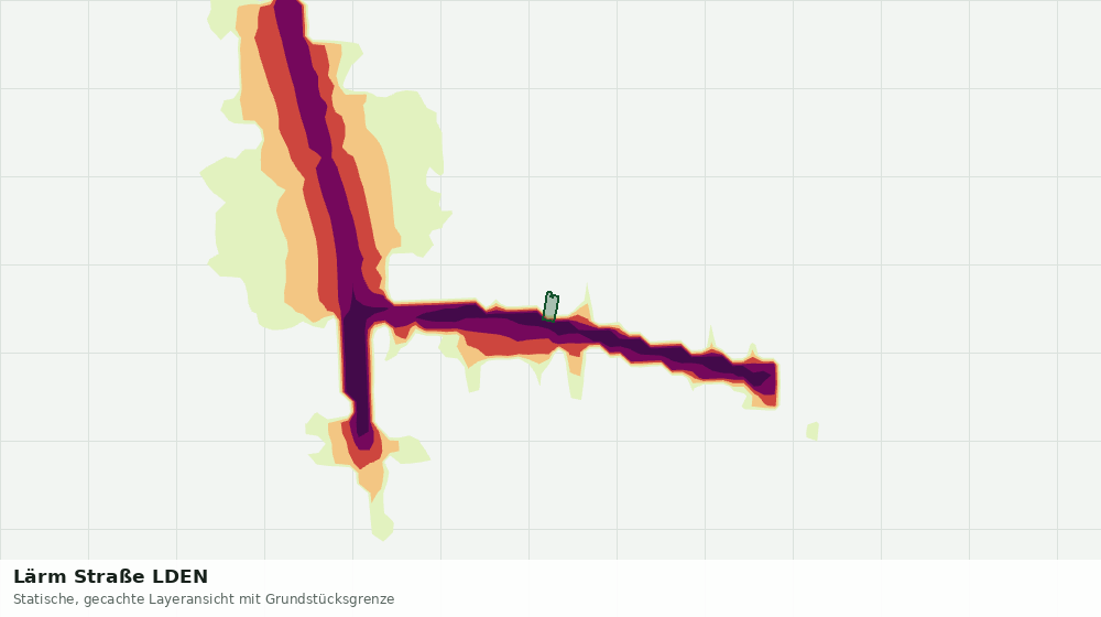 Statische Kartenansicht: Lärm Straße LDEN