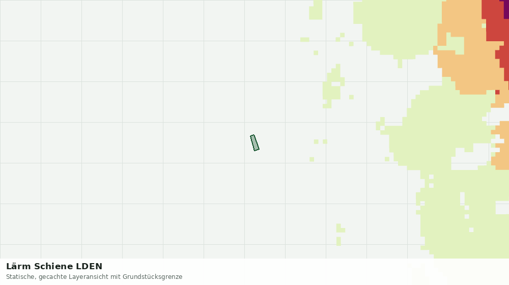 Statische Kartenansicht: Lärm Schiene LDEN