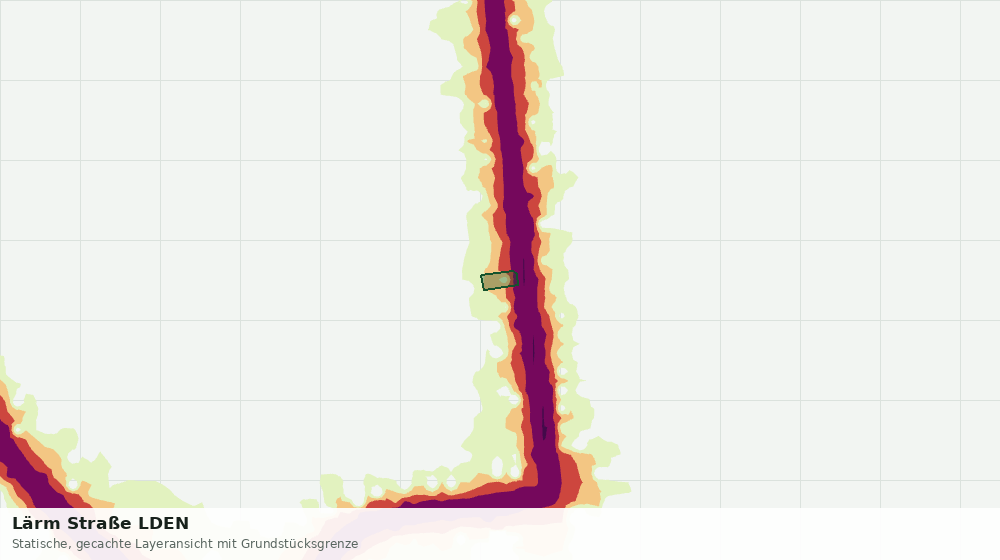 Statische Kartenansicht: Lärm Straße LDEN