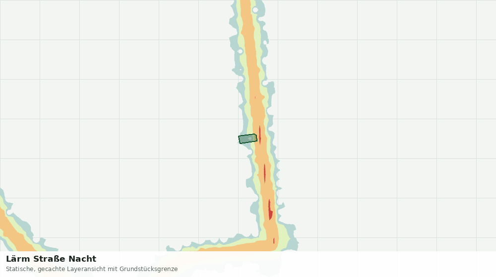 Statische Kartenansicht: Lärm Straße Nacht