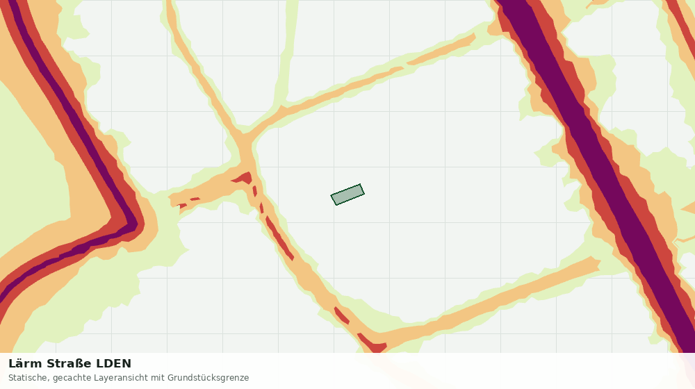 Statische Kartenansicht: Lärm Straße LDEN