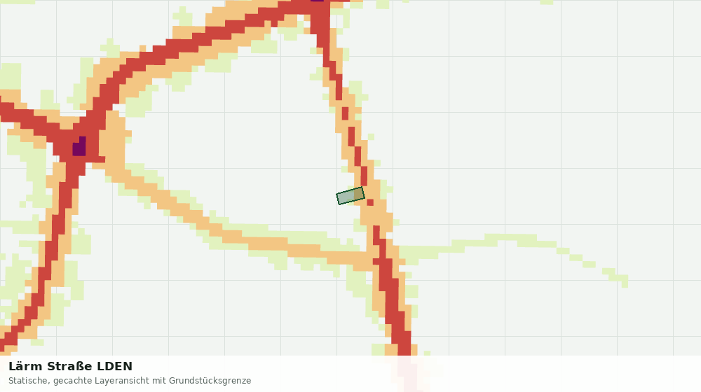 Statische Kartenansicht: Lärm Straße LDEN