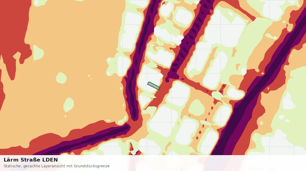 Statische Kartenansicht: Lärm Straße LDEN