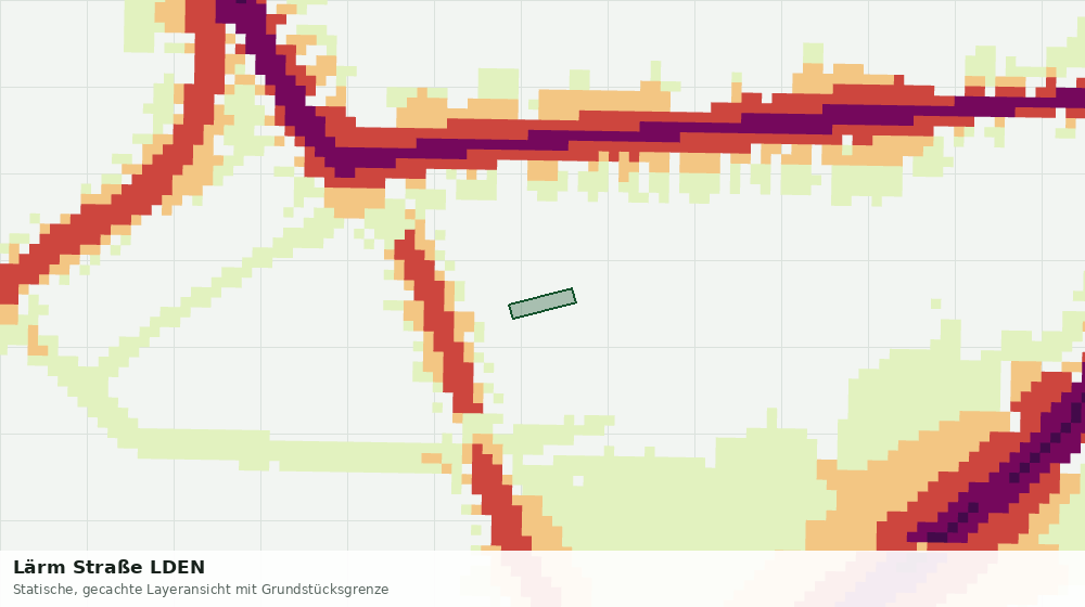 Statische Kartenansicht: Lärm Straße LDEN