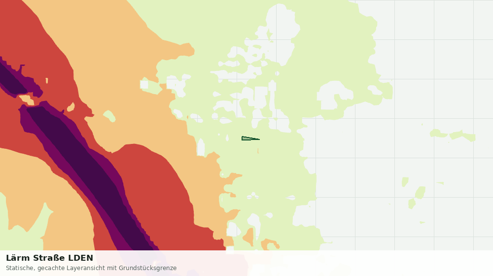 Statische Kartenansicht: Lärm Straße LDEN