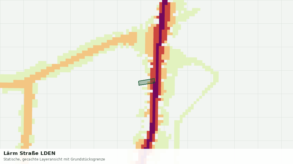Statische Kartenansicht: Lärm Straße LDEN