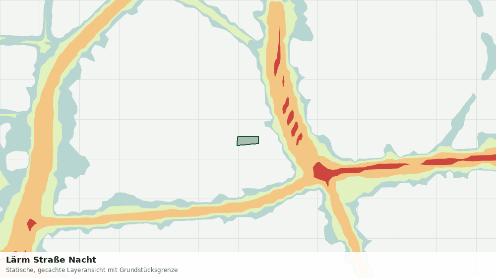 Statische Kartenansicht: Lärm Straße Nacht