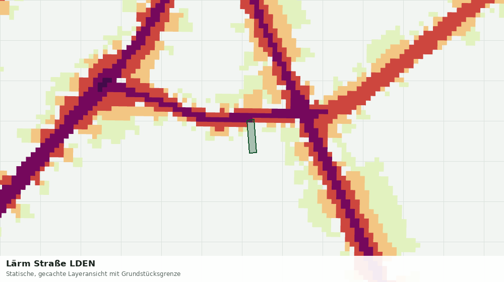 Statische Kartenansicht: Lärm Straße LDEN