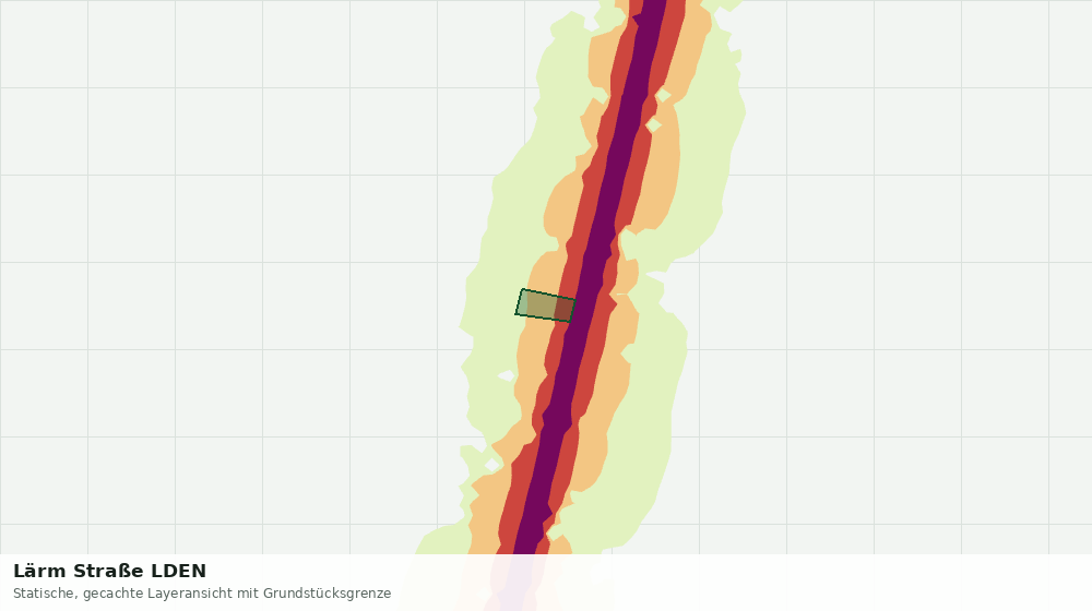 Statische Kartenansicht: Lärm Straße LDEN