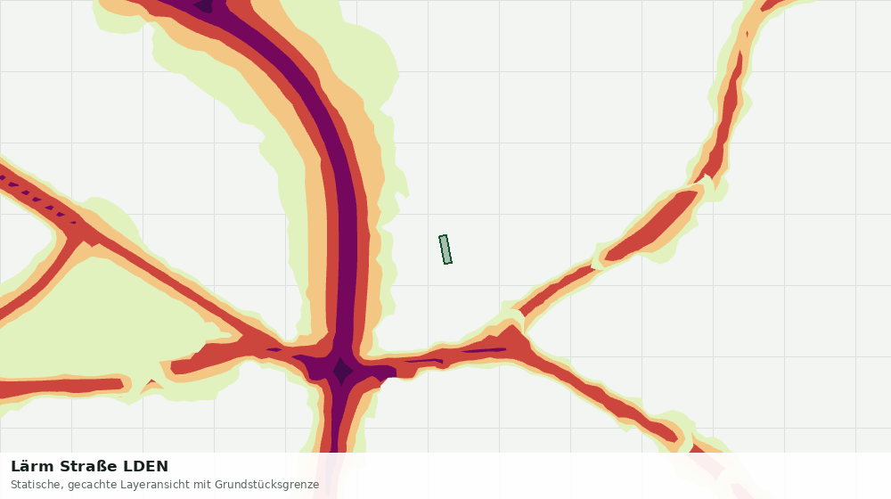 Statische Kartenansicht: Lärm Straße LDEN
