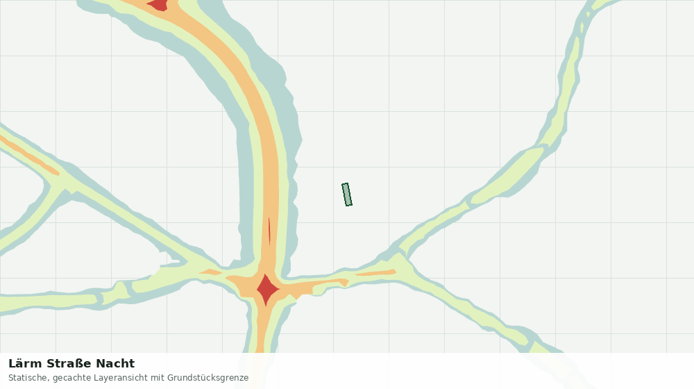 Statische Kartenansicht: Lärm Straße Nacht