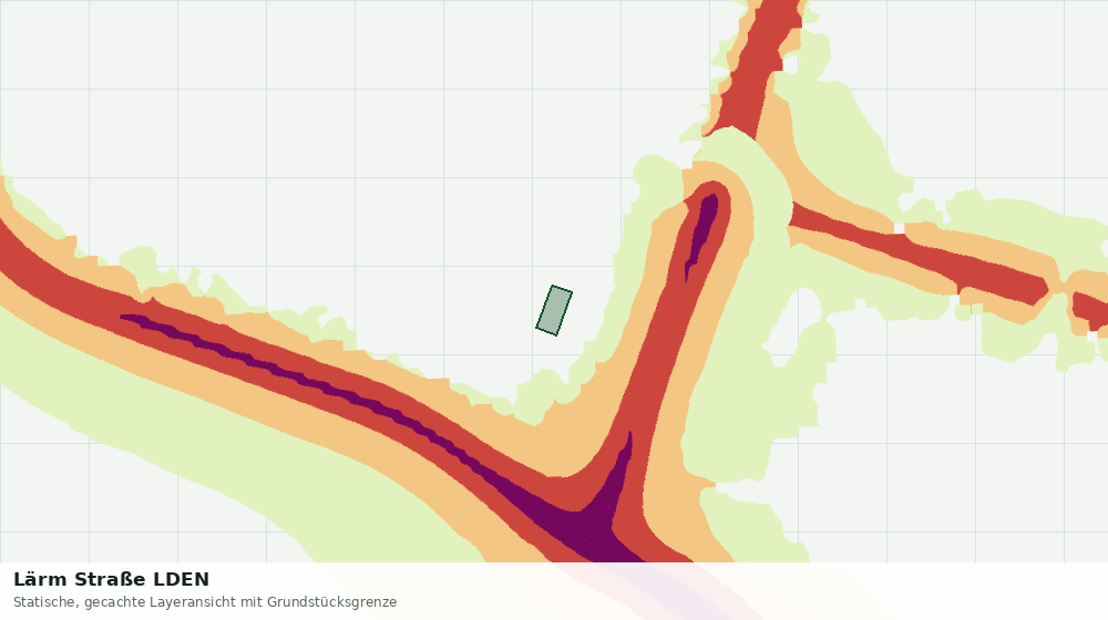 Statische Kartenansicht: Lärm Straße LDEN