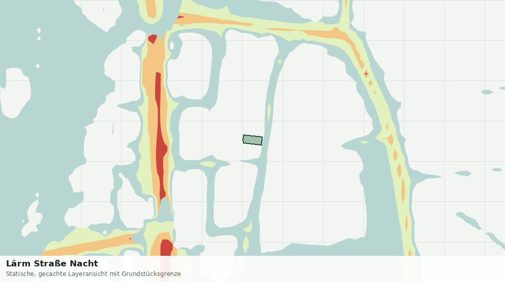 Statische Kartenansicht: Lärm Straße Nacht