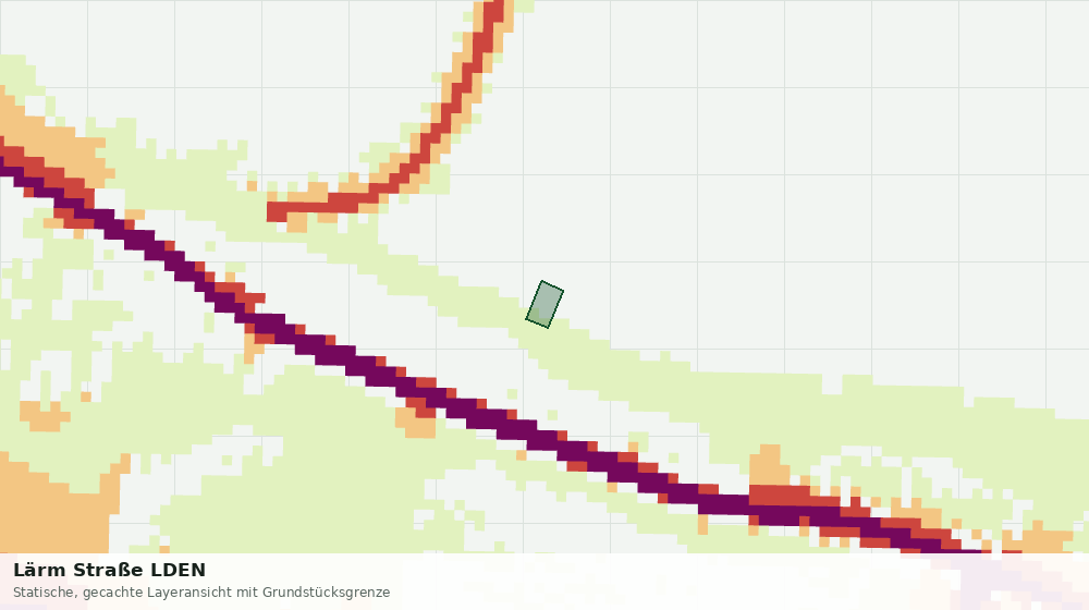 Statische Kartenansicht: Lärm Straße LDEN
