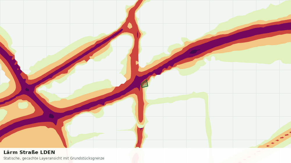 Statische Kartenansicht: Lärm Straße LDEN