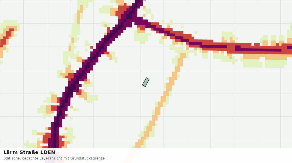 Statische Kartenansicht: Lärm Straße LDEN