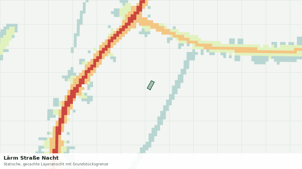 Statische Kartenansicht: Lärm Straße Nacht