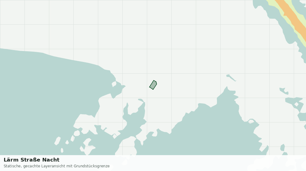 Statische Kartenansicht: Lärm Straße Nacht