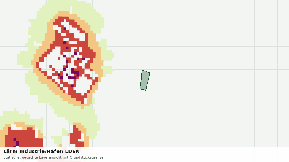 Statische Kartenansicht: Lärm Industrie/Häfen LDEN