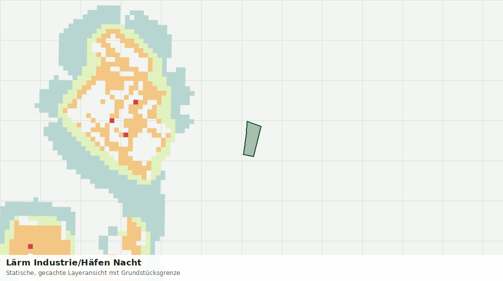 Statische Kartenansicht: Lärm Industrie/Häfen Nacht